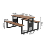 アウトドア　セット　テーブル　椅子　チェア　耐候性　長持ちしやすい　スチールフレーム　樹脂木材　デザイナーズ　高品質　グリーン　カスタマイズ可能　HWZY-M041