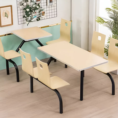 応接セット　スチールフレーム　応接テーブル　チェア　エッジ加工　シンプル　ダイニング用　食堂テーブル　ナチュラル　高品質　HWZY-M046