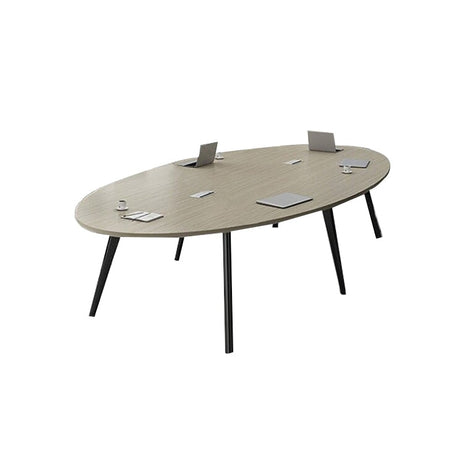 会議用テーブル　ミーティングテーブル　楕円形会議用テーブル　テーブル　オフィステーブル　カスタマイズ可能　HYZ-M-001