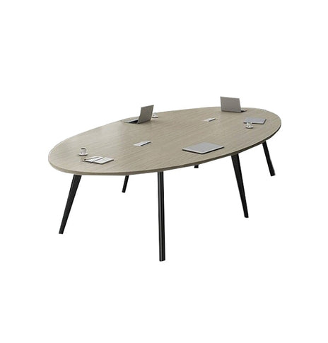 会議用テーブル　ミーティングテーブル　楕円形会議用テーブル　テーブル　オフィステーブル　カスタマイズ可能　HYZ-M-001
