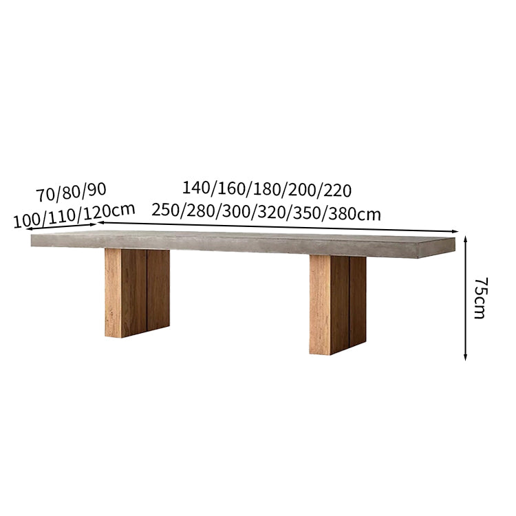 会議 用 テーブル おしゃれ　ミーティングテーブル　ダイニングテーブル　ナチュラルテイスト　天然木　自然な風合い　木目　ナチュラル　カスタマイズ可能　HYZ-M004