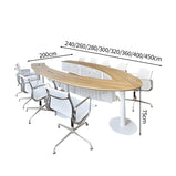 会議テーブル　ミーティングテーブル　会議机　ワークデスク　オフィスデスク　シンプル　エコ素材　ラバーウッド　天然木　スチールフレーム　ナチュラル　カスタマイズ可能　HYZ-M048