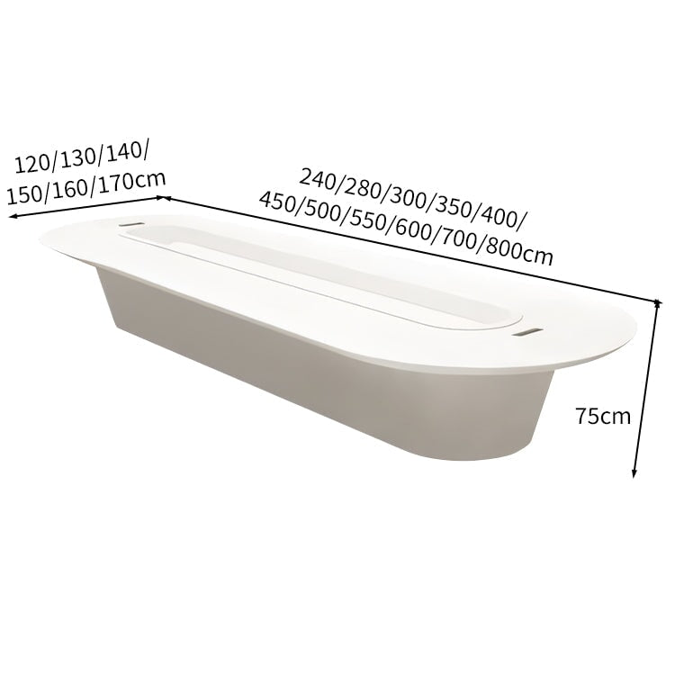 会議テーブル　焼付塗装　エコ素材　メラミン化粧板　ミーティングテーブル　ナチュラル　ブラック　ホワイト　カスタマイズ可能　HYZ-M063