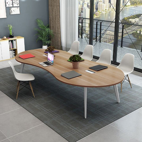 ミーティングテーブル 大型会議テーブル　オフィスデスク　ナチュラル　tomokagu