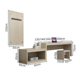 客室用テーブル　ホテル家具　客室向け　エコ素材　ライティングデスク　チェア付き　ウレタンフォーム　収納　分類収納　高級　グレー　 JDGZ-M004　metamall