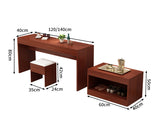 ホテル家具　ホテル客室向けデスク　ライティングデスク　客室向け　業務用　エコ素材　ライティングデスク　耐熱性　耐水性　木目調　JDGZ-M005　metamall