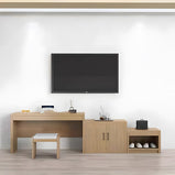 ホテル家具　客室向け　エコ素材　収納スペース　ライティングデスク　木目調　メラミン化粧板　チェア　高級感　ナチュラル　カスタマイズ可能　JDGZ-M009　metamall