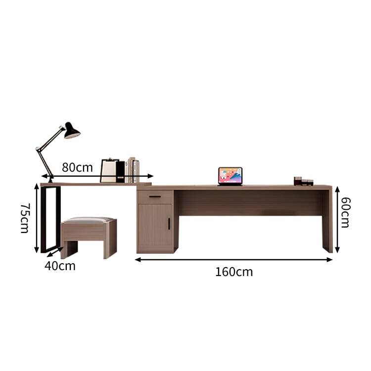 ライティングデスク　ナイトテーブル　小型テーブル　ベッドサイドテーブル　ホテル家具　客室向け　エコ素材　ライティングデスク　木目調　メラミン化粧板　配線　チェア　JDGZ-M010　metamall