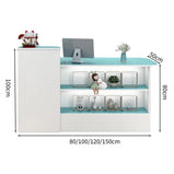 受付カウンター　レジカウンター　オフィス受付　鍵付き　配線穴付き　角丸　シンプル　ホワイト　カスタマイズ可能  JDT-M-104-kc 　metamall