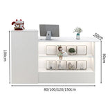 受付カウンター　レジカウンター　オフィス受付　鍵付き　配線穴付き　角丸　シンプル　ホワイト　カスタマイズ可能  JDT-M-104-kc 　metamall