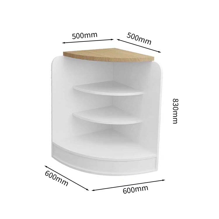 店舗レジカウンター　カウンター　レジカウンター　キャビネット　大容量　錠付き　L字型　シンプル　ホワイト　JDT-M-129　　metamall