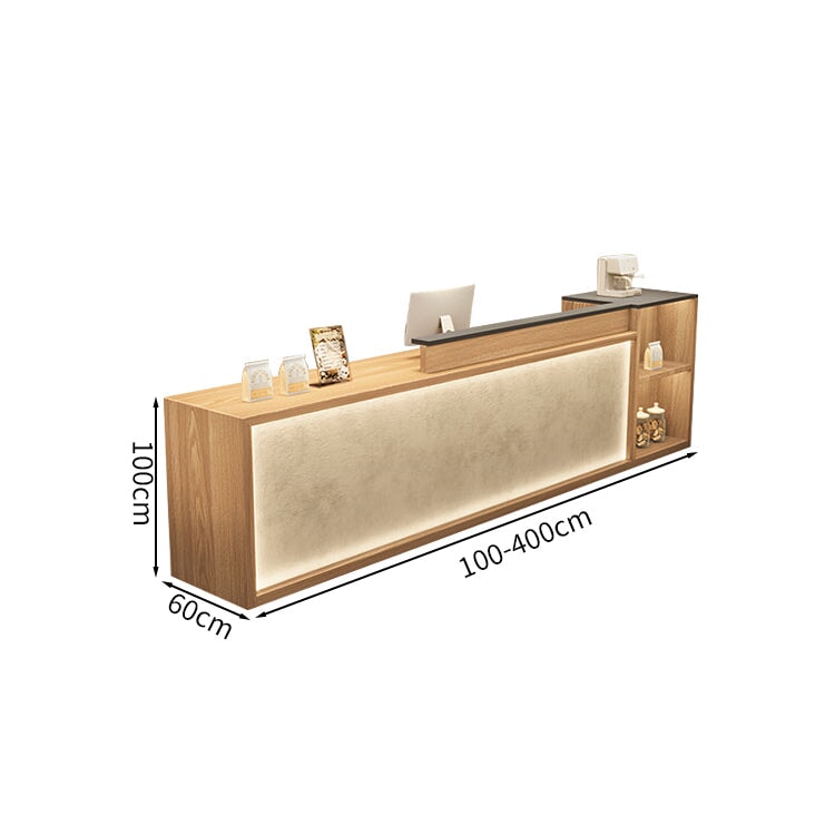 受付台　受付　受付カウンター　ハイカウンター　機能性　収納　ベニヤ合板　エコ素材　ライト　鍵付き引き出し　ナチュラル　カスタマイズ可能　JDT-M105