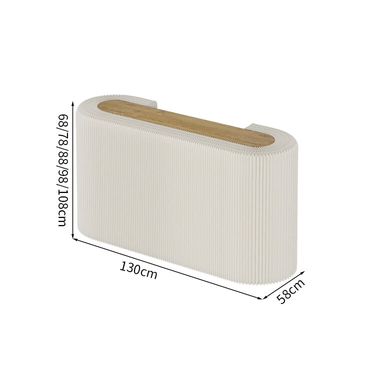 折り畳み機能　収納スペース　オープン収納　耐荷重　エコ板材　クラフトペーパー　カウンター　受付カウンター　シンプル　おしゃれ　カスタマイズ可能　JDT-M112