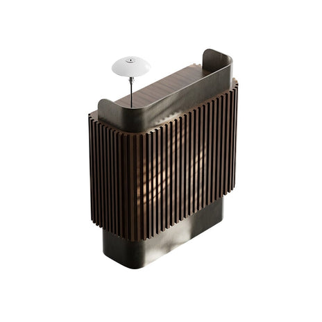 木製　ステンレス　スリット付き　立体感　扉付き収納　大容量　プライバシー配慮　受付カウンター　カウンター　落ち着き　穏やか　カスタマイズ可能　JDT-M114