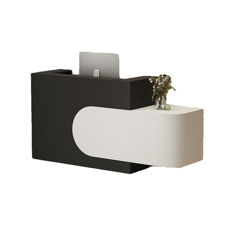 オープン収納　引き出し　大容量　上部天板　エコ板材　頑丈　耐久性　カウンター　受付カウンター　バイカラー　洗練　シンプル　カスタマイズ可能　JDT-M118