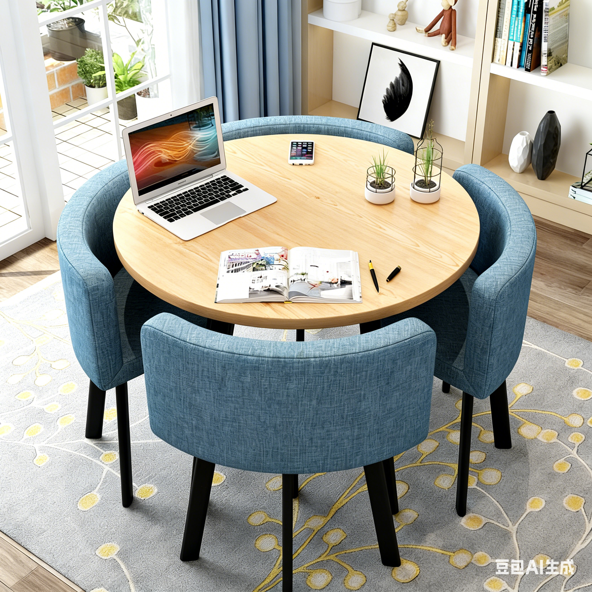 応接スペース　応接セット　4人掛け　受付テーブル　テーブル　JDZH-M-009