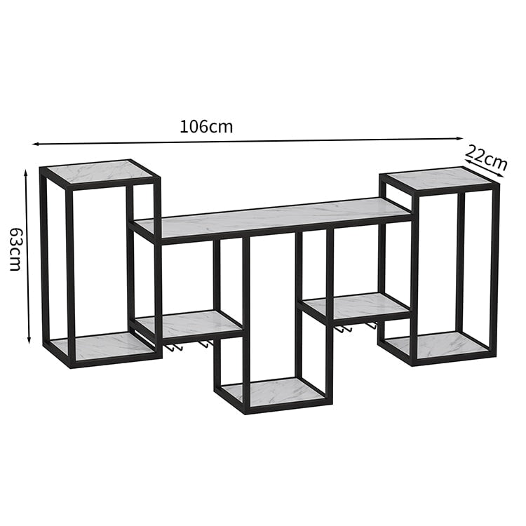 収納ラック　ワイングラスハンガー　　酒棚　フック付き　お酒収納　オープン収納　ボード酒棚　バー酒棚　耐荷重　スチール製　大容量　スタイリッシュ　カスタマイズ可能　JG-M029　metamall
