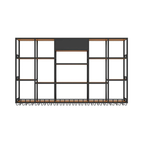 収納ラック　ワイングラスハンガー　　酒棚　フック付き　お酒収納　オープン収納　ボード酒棚　バー酒棚　耐荷重　スチール製　大容量　スタイリッシュ　カスタマイズ可能　JG-M029　metamall