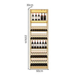 LEDライト　アイアンフレーム　頑丈　安定性　縦置き　横置き　ワインラック　収納ラック　高級感　スタイリッシュ　ブラック　カスタマイズ可能　JG-M034