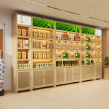 オープン収納　扉付き収納　大容量　多段式　エコ板材　頑丈　木目調　ナチュラル　ラック　収納ラック　収納棚　落ち着き　温かみ　ミニマル　カスタマイズ可能　JG-M035