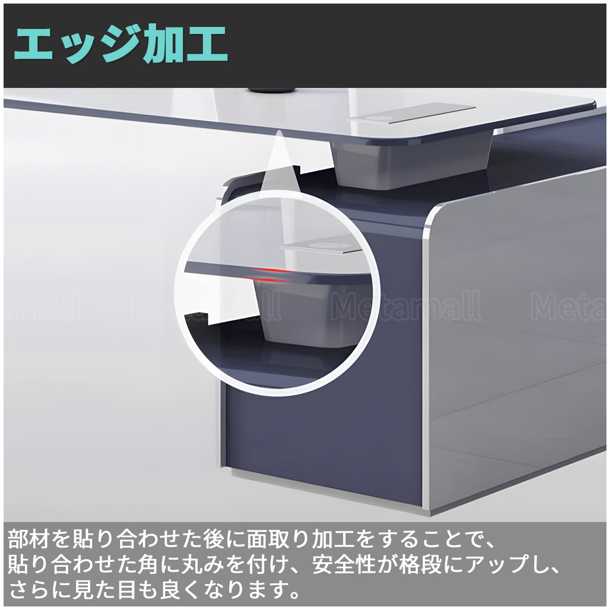 超高級　エグゼクティブデスク　焼付塗装　役員デスク　社長机　 役員室用家具　カスタマイズ可能　LBZ-M-012