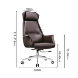 執務デスク　モダン　エグゼクティブデスク　プレジデントデスク　シンプルモダン　バイカラーデザイン　サイドキャビネット　幕板　配線孔　PC用通気口　カーブ型天板　ブラウン　カスタマイズ可能　LBZ-M035