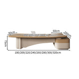 エグゼクティブデスク　社長机　オフィスデスク　サイドキャビネット　配線ボックス　ゆとり　モダン　ナチュラル　カスタマイズ可能