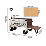 アウトドアワゴン　キャリーカート　キャリーワゴン　オックスフォード生地　スチールフレーム　キャスター　大容量　アウトドアワゴン　折りたたみ　ピクニック　　便利 コンパクト　収納　LYC-M011　metamall