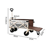 アウトドアワゴン　キャリーカート　キャリーワゴン　オックスフォード生地　スチールフレーム　キャスター　大容量　アウトドアワゴン　折りたたみ　ピクニック　　便利 コンパクト　収納　LYC-M011　metamall