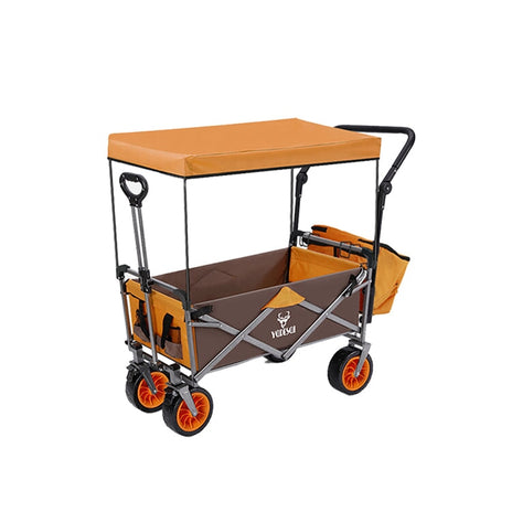 アウトドアワゴン　　キャスター　スチールフレーム　アウトドアワゴン　折りたたみ　キャリーワゴン　キャリーカート　便利　収納　ピクニック　コンパクト　LYC-M010　metamall