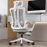 オフィスチェア　チェア　ワークチェア　作業用　オフィス用　ヘッドレスト　リクライニング　昇降　通気性　ラテックス　モダン　シンプル　洗練　ブラック　ホワイト　グレー　BGY-K015  