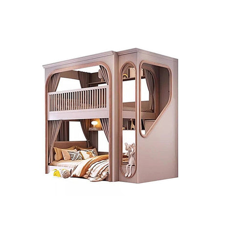 階段　ハシゴ　本棚　二段ベッド　頑丈な二段ベッド　ベッドガード　おしゃれ　手すり付き　引き出し　モダン　ホワイト　カスタマイズ可能　SCC-M070