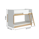 落下防止ガード　分割可能デザイン　防滑のはしご　天然木　安全　子供用　二段ベッド　ベッド　子供用　可愛い　モダン　シンプル　カスタマイズ可能　SCC-M094
