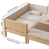 ベッド　すのこベッド　子供ベッド　ズレ防止ガード　天然木フレーム　シンプル　ウレタンフォーム　ココナッツマット　ナチュラル　カスタマイズ可能　metamall