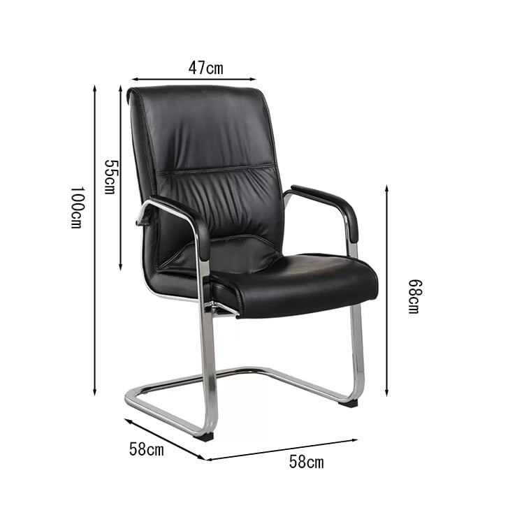 チェア　オフィスチェア　人間工学　PUレザー　スチール　おしゃれ　ブラック　ブラウン　ベージュ　metamall