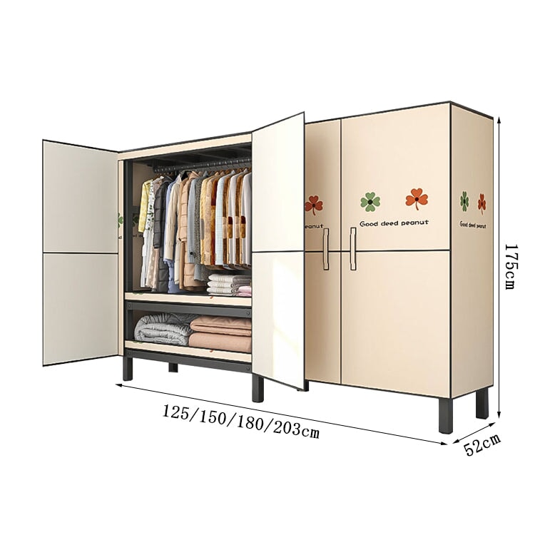 ハンガーラック　スチールフレーム　高耐荷重　カバーリング　ホコリ防止　フラット　分類収納　整理整頓　衣類収納　折り畳み式　組み立て不要　省スペース　metamall
