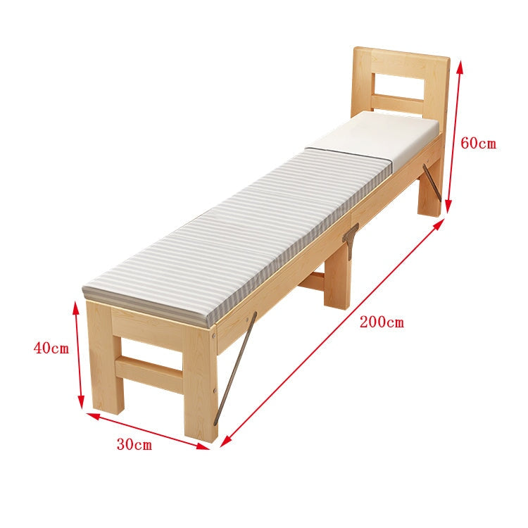 ベッド　折り畳みベッド　ナチュラルテイスト　コンパクト　省スペース収納　組み立て不要　天然木フレーム　パイン材　すのこ床板　ナチュラル　カスタマイズ可能　metamall