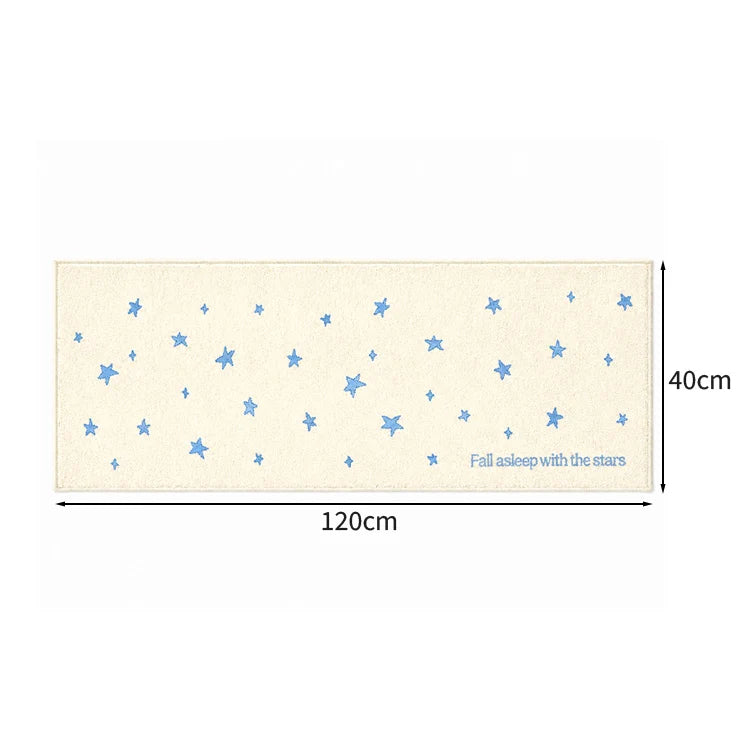 カーペット　ラグマット　絨毯　マット　強固なパイル植毛　肌に優しい足触り　フェイクシーピボア　厚みのある充填層　ホワイト　カートゥーン　カスタマイズ可能　DT-S004