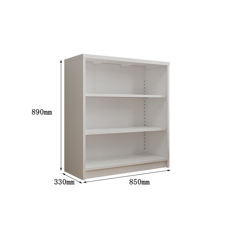 収納キャビネット　収納棚　本棚　スチール製　可動棚板搭載　3ピッチ調整　分類収納　長持ち　パウダーコーティング　ブラック　metamall