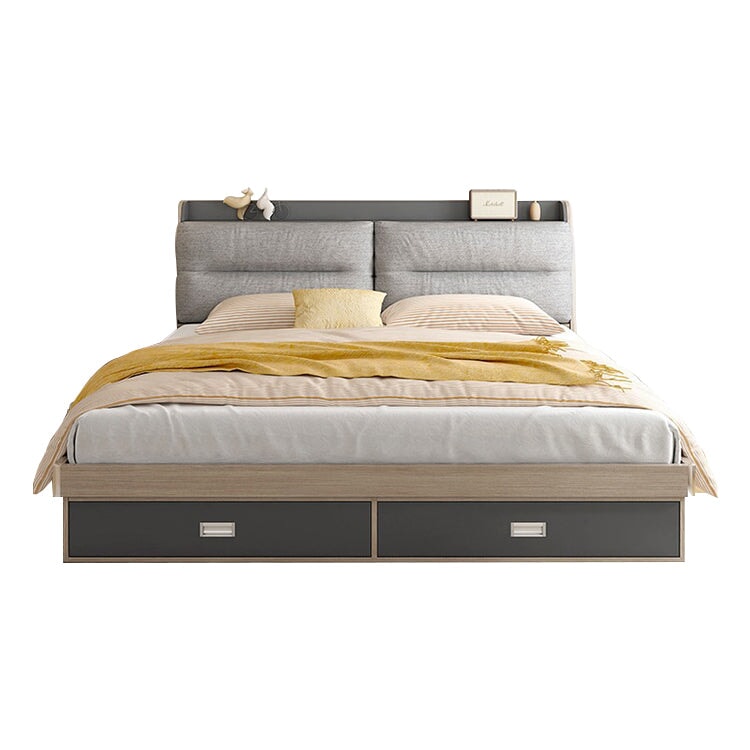 ベッド　落ち着いた雰囲気　跳ね上げベッド　収納スペース　コンパクト　分類収納　収納トレイ　背面クッション　USBポート　グレー　カスタマイズ可能　metamall