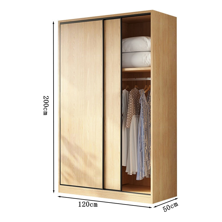 クローゼット　ワードローブ　服収納　壁面収納　大容量　多段式　分類収納　おしゃれ　静音レール　メラミン化粧板　エコ素材　カスタマイズ可能　YG-M042　metamall