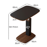 ローテーブル　テーブル　センターテーブル　昇降可能 　360度回転　木製　省スペース 　おしゃれ　ホワイト　CJ-M066