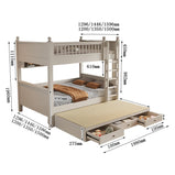 二段ベッド　親子ベッド　引き出し式ベッド　階段　はしご　引き出し付き　ガードあり　耐荷重　天然木　おしゃれ　ホワイト　metamall