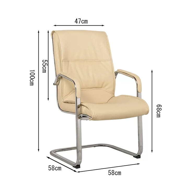 チェア　オフィスチェア　人間工学　PUレザー　スチール　おしゃれ　ブラック　ブラウン　ベージュ　metamall