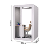 防音ブース　隔音室　可動式　静音換気システム　多層構造防音材　分厚いフレーム　錠付き　照明システム　カスタマイズ可能　JYC-S007