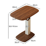 ローテーブル　テーブル　センターテーブル　昇降可能 　360度回転　木製　省スペース 　おしゃれ　ホワイト　CJ-M066