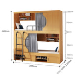 二段ベッド　親子ベッド　はしご　収納　開き戸　シューズボックス　ナチュラル　カスタマイズ可能　metamall