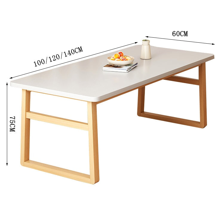 テーブル　ダイニングテーブル　ナチュラルテイスト　自然の風合い　天然木製　木製家具　ロの字脚　下肢空間　R加工　ホワイト　metamall