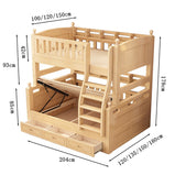 二段ベッド　親子ベッド　はしご　階段　引き出し　オープン収納　跳ね上げ　棚　クローゼット　パイン材　実用性　ナチュラル　カスタマイズ可能　metamall