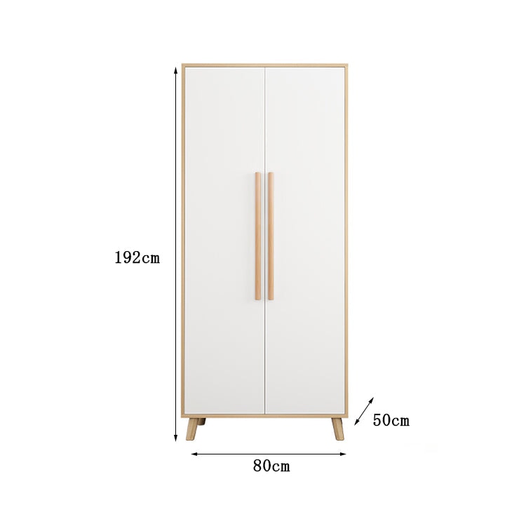 クローゼット　シンプルモダン　ナチュラルテイスト　バイカラーデザイン　分類収納　ハンガーパイプ　メラミン化粧板　引き出し付き　ナチュラル　カスタマイズ可能　metamall